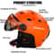 Integrally Molded PC EPS Skiing Helmet With BuiltIn Goggles 2