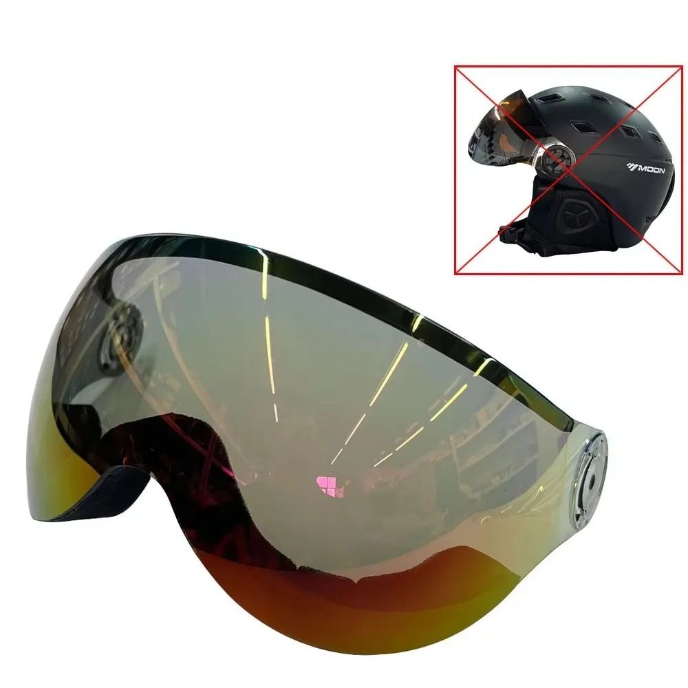 Integrally Molded PC EPS Skiing Helmet With BuiltIn Goggles 13
