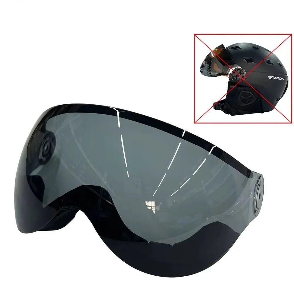 Integrally Molded PC EPS Skiing Helmet With BuiltIn Goggles 15