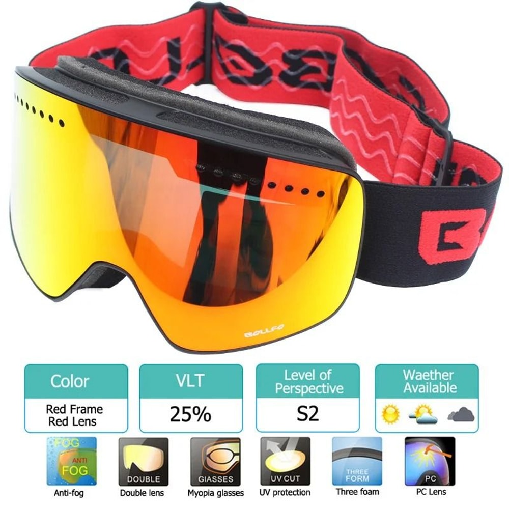 Magnetic Double Layer Polarized Ski Goggles With UV400 Protection 20
