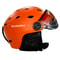 Integrally Molded PC EPS High Quality Ski Helmet With Goggles 3