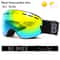 UV400 Anti Fog Double Layers Ski Goggles With Big Lens 17