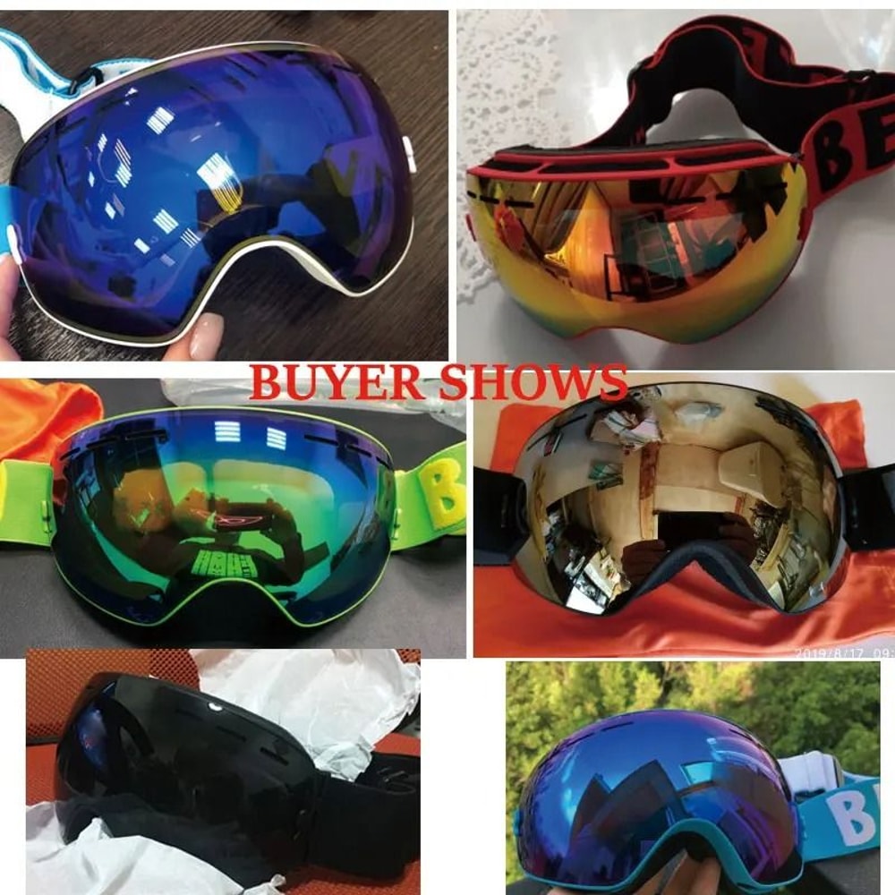 UV400 Anti Fog Double Layers Ski Goggles With Big Lens 2