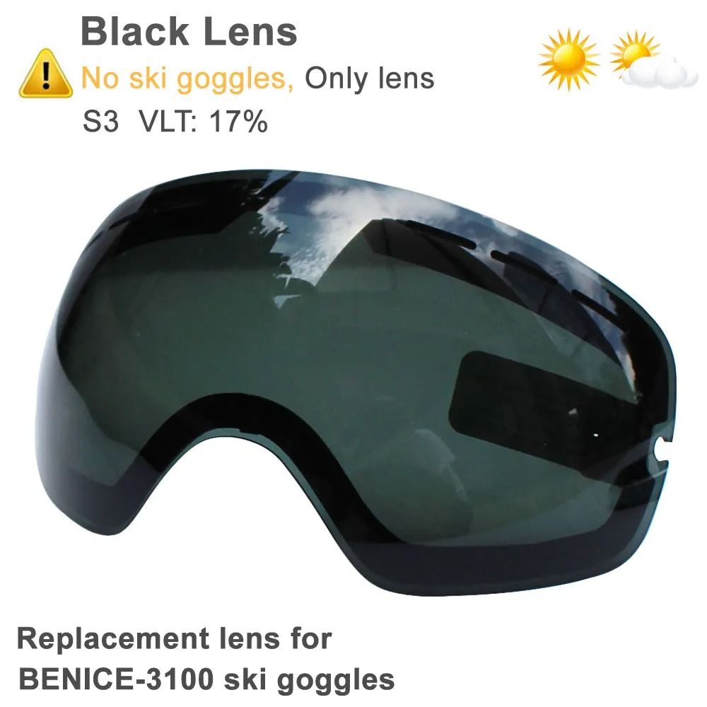 UV400 Anti Fog Double Layers Ski Goggles With Big Lens 27