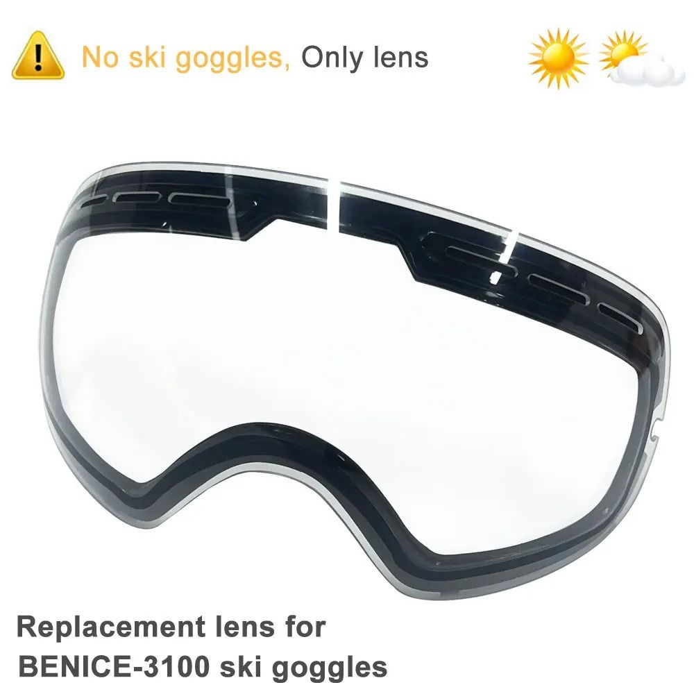 UV400 Anti Fog Double Layers Ski Goggles With Big Lens 22