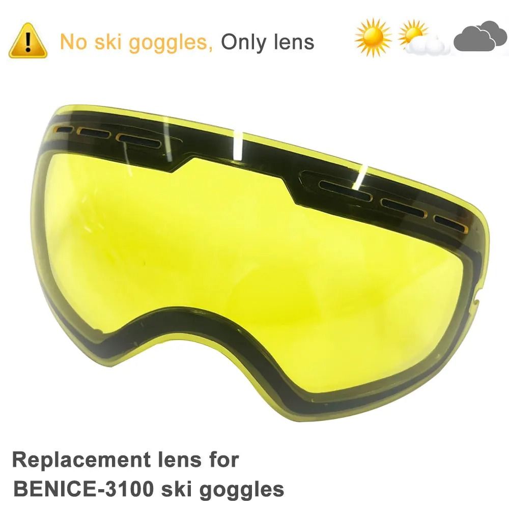UV400 Anti Fog Double Layers Ski Goggles With Big Lens 23