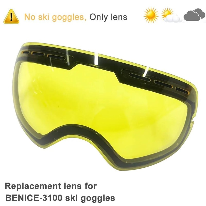 UV400 Anti Fog Double Layers Ski Goggles With Big Lens 23