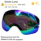UV400 Anti Fog Double Layers Ski Goggles With Big Lens 25