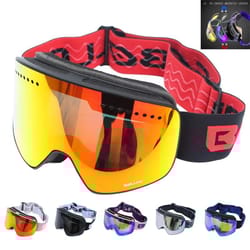 professional magnetic double layer snow eyewear with quick change lens