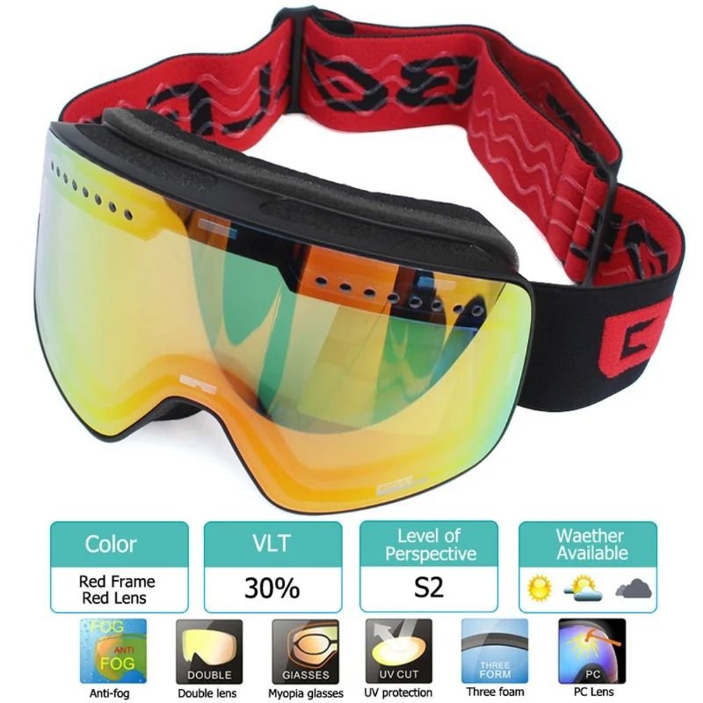 Professional Magnetic Double Layer Snow Eyewear With Quick Change Lens 9