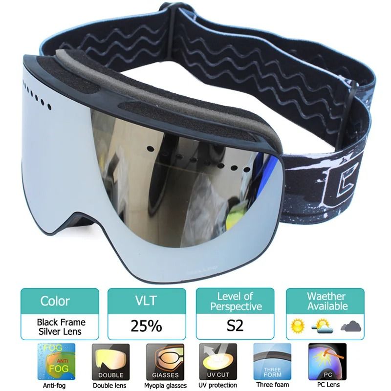 Professional Magnetic Double Layer Snow Eyewear With Quick Change Lens 11