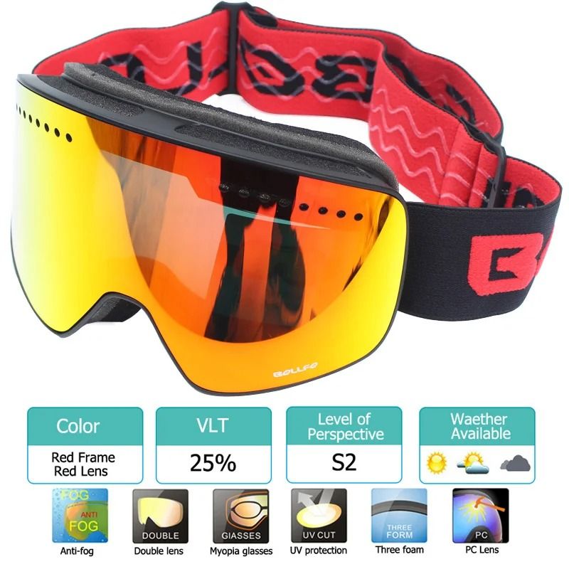 Professional Magnetic Double Layer Snow Eyewear With Quick Change Lens 20
