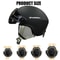 Professional Integrally Molded Snow Safety Helmet With Performance Goggles 3