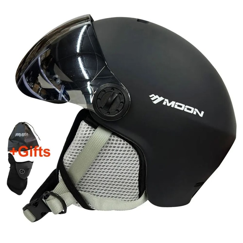 Professional Integrally Molded Snow Safety Helmet With Performance Goggles 6