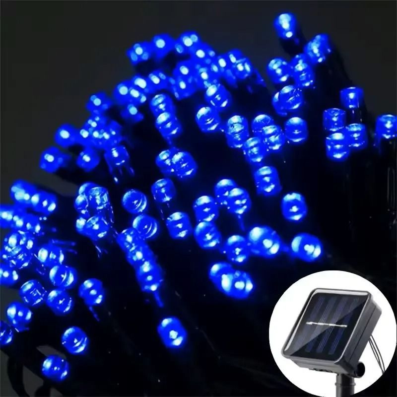 Solar Outdoor Christmas Lights Waterproof Garden String Lights 9