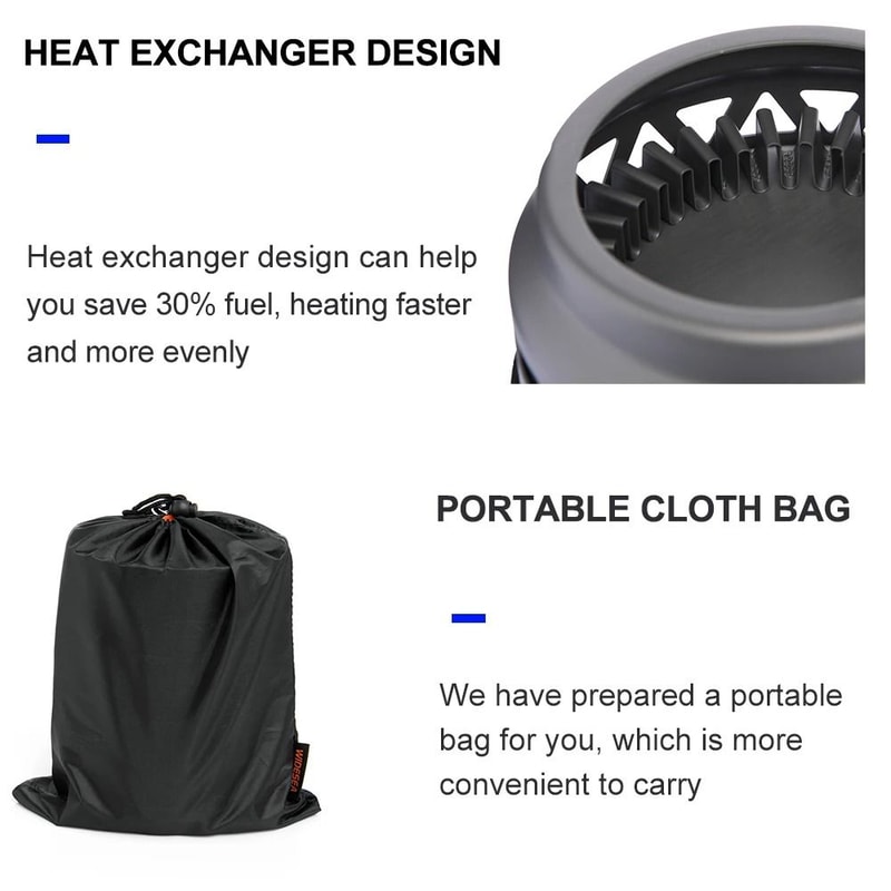 HighEfficiency Camping Cooking System With Integrated Heat Exchanger 5