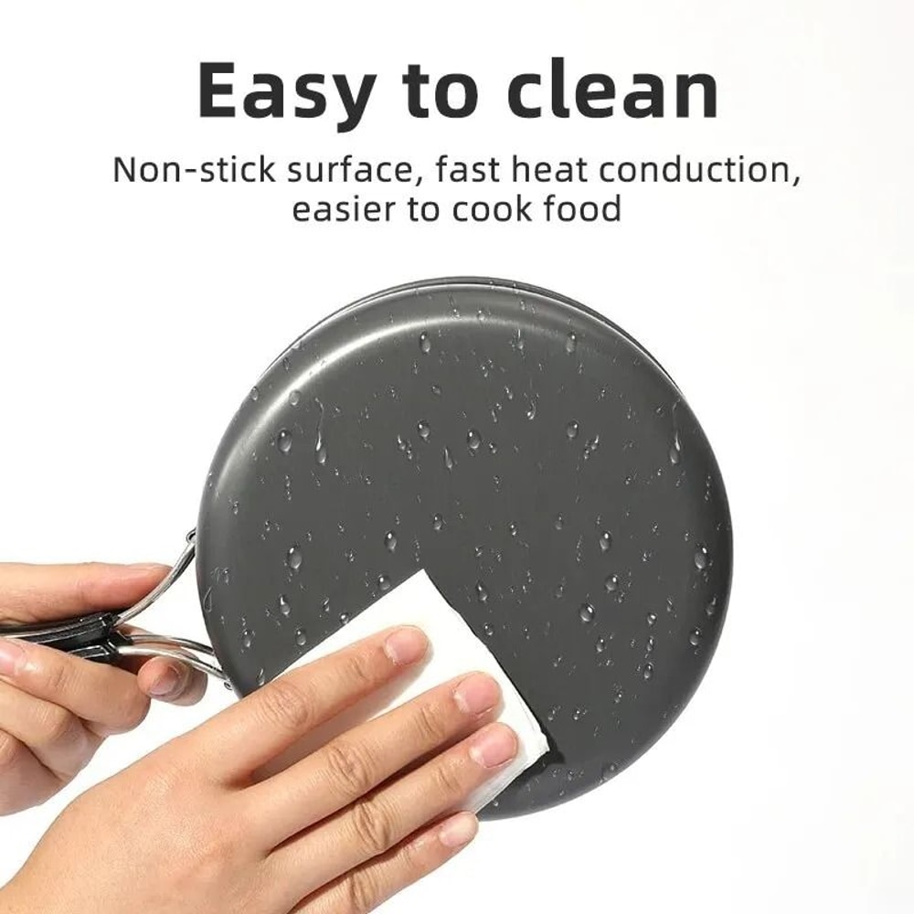 Portable Camping Cookware And Kettle Set 2