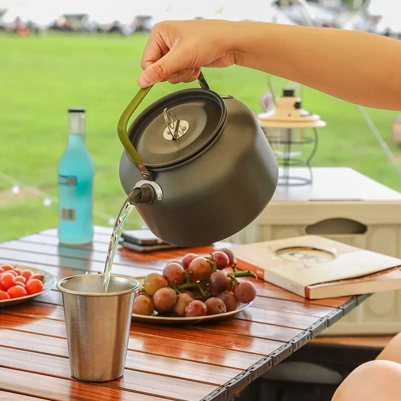 Aluminum Alloy Portable Outdoor Camping Kettle 4