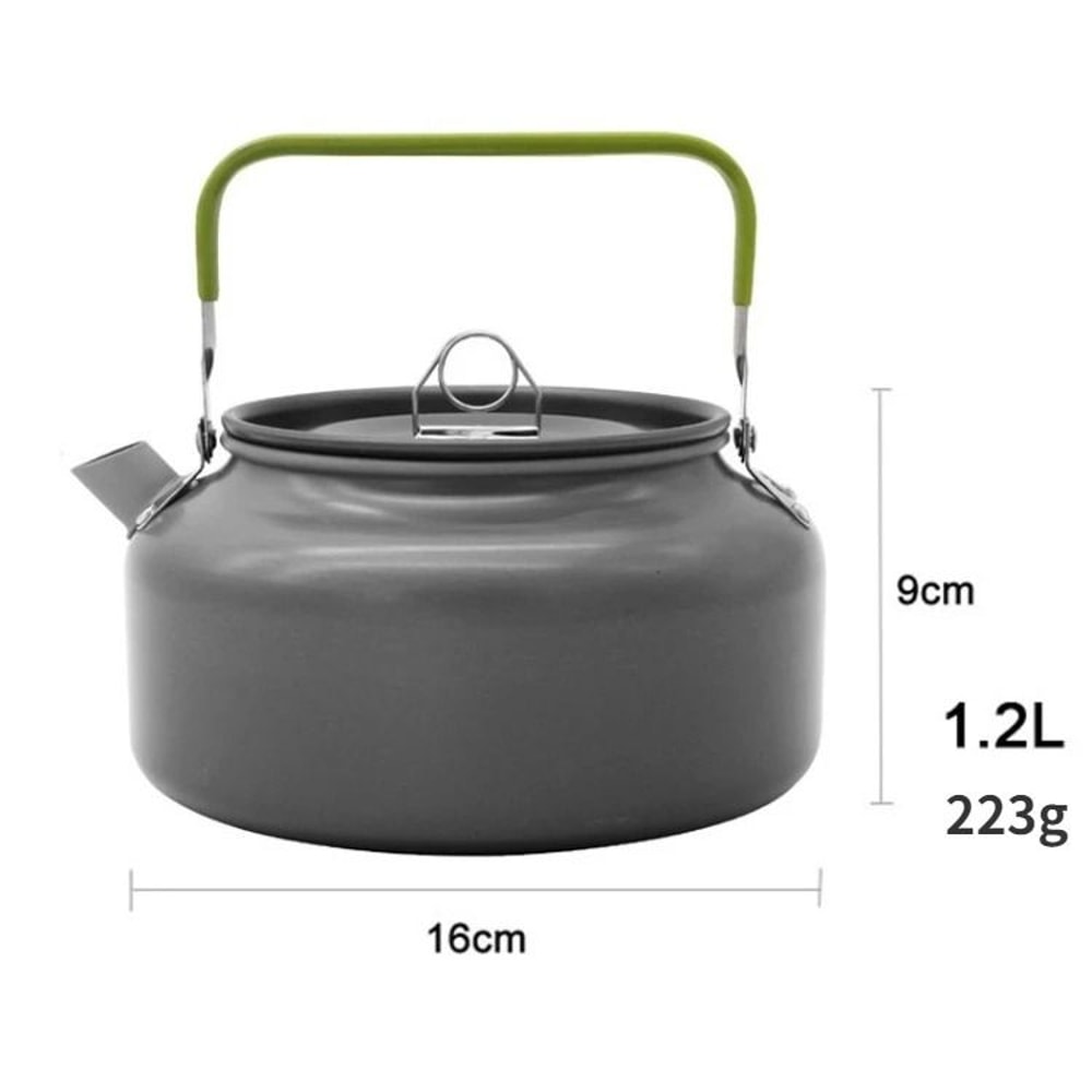 Aluminum Alloy Portable Outdoor Camping Kettle 8
