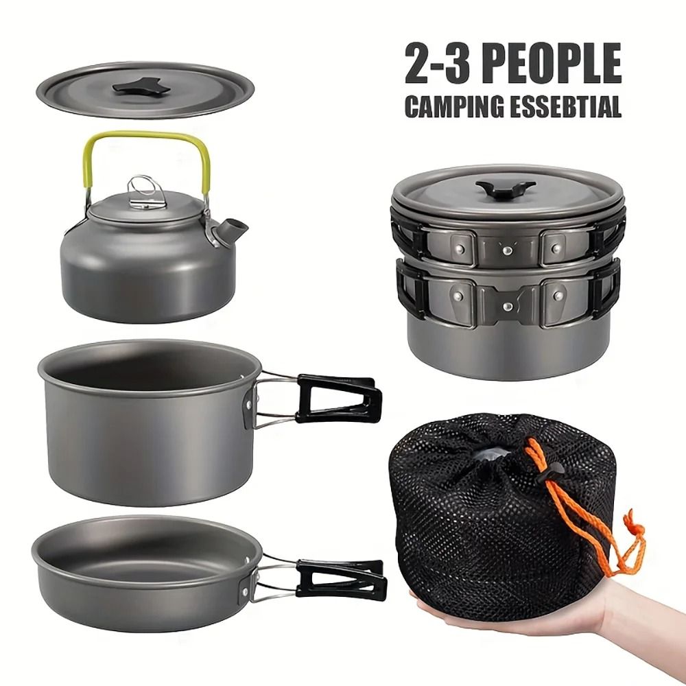 Aluminum NonStick Outdoor Camping Cookware Set 2