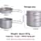 Professional Ultralight Titanium Pot And Pan Set 1