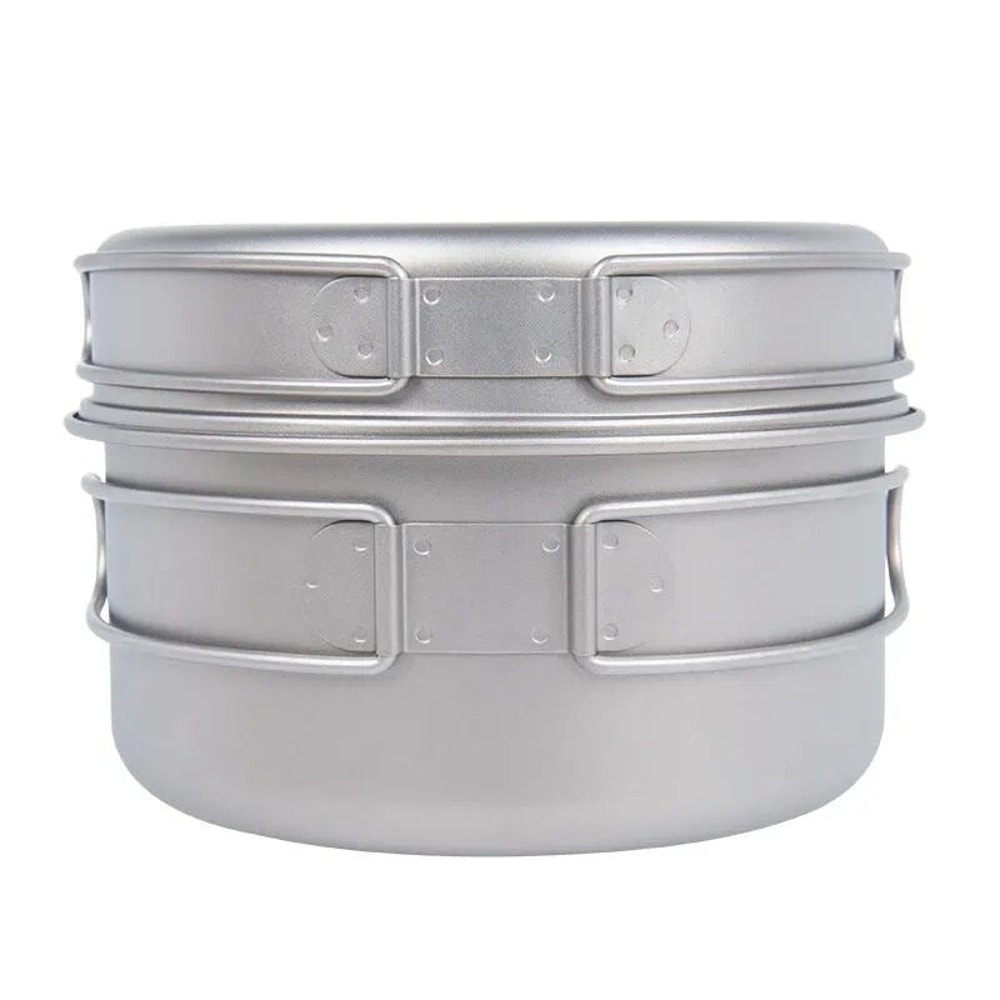 Professional Ultralight Titanium Pot And Pan Set 3