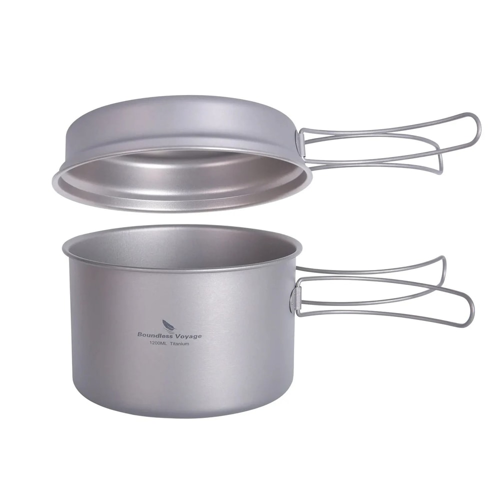 Professional Ultralight Titanium Pot And Pan Set 7