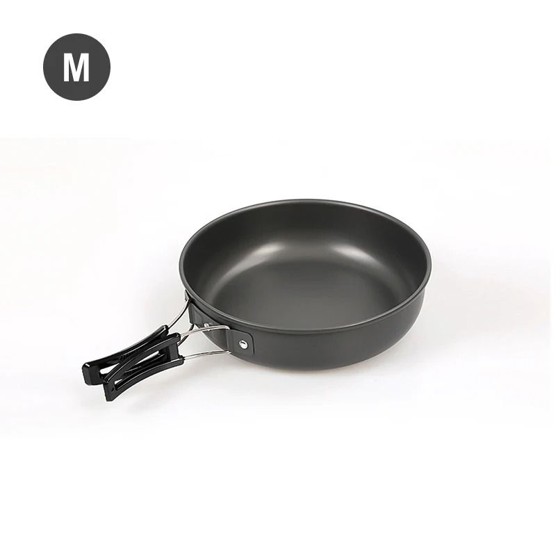 Aluminum Camping Frying Pan With Foldable Handle 5