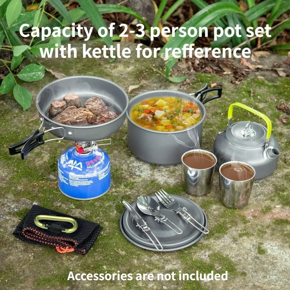 Professional Lightweight Camping Cookware Set For Groups 3
