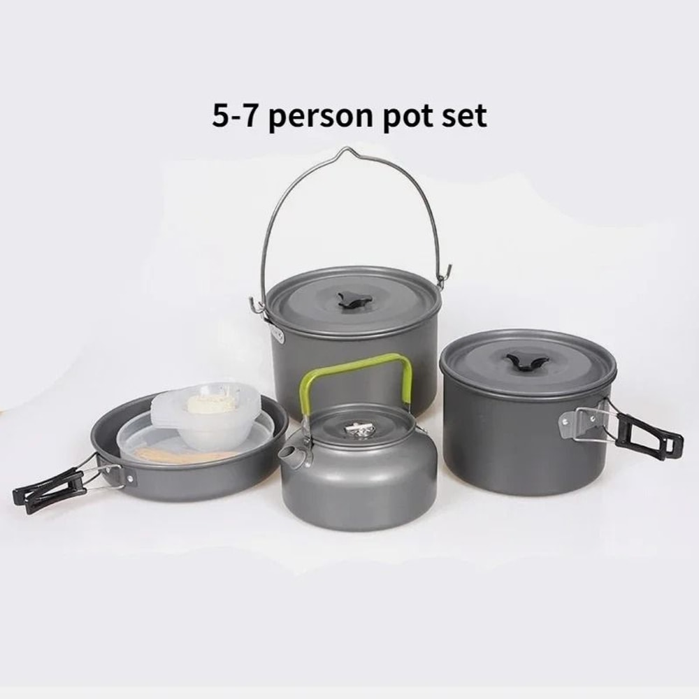 Professional Lightweight Camping Cookware Set For Groups 5