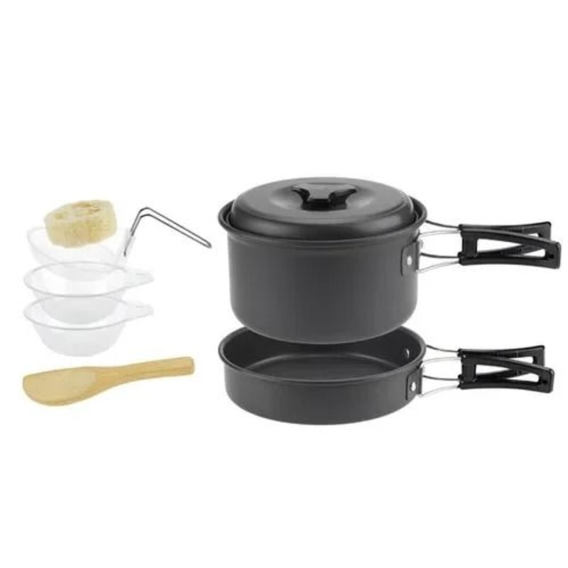 Professional Lightweight Camping Cookware Set For Groups 7