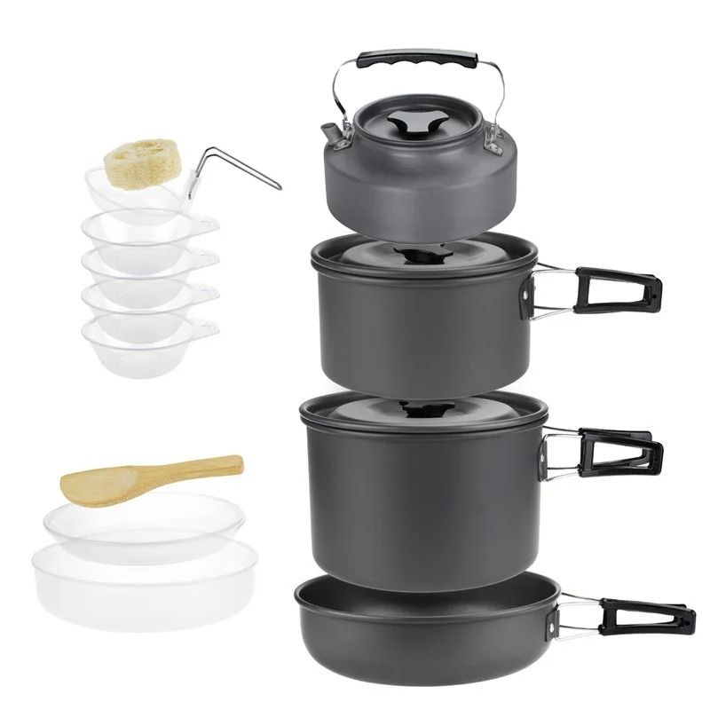 Professional Lightweight Camping Cookware Set For Groups 11