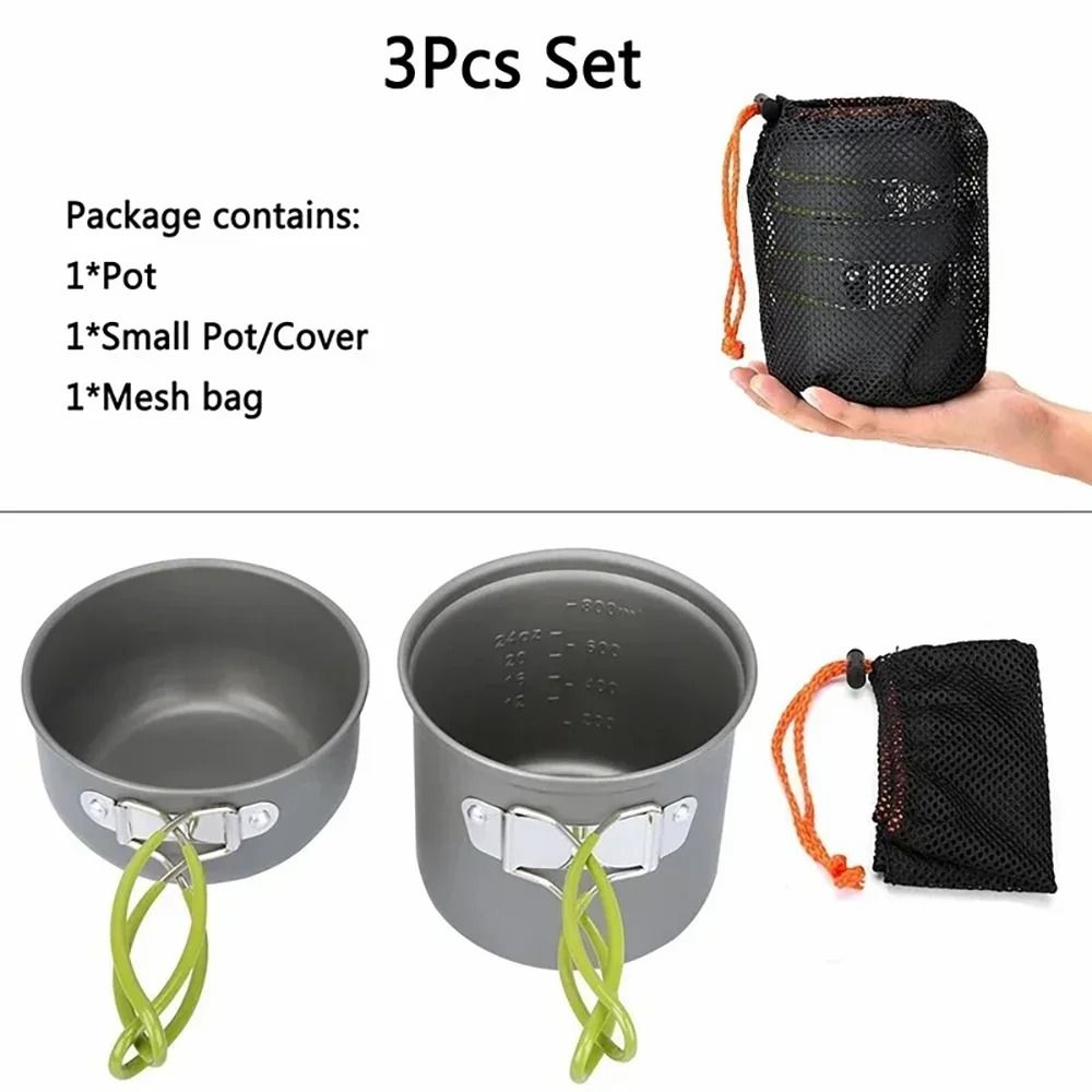 Professional 12 Person Compact Picnic Cookware Tableware Set 6
