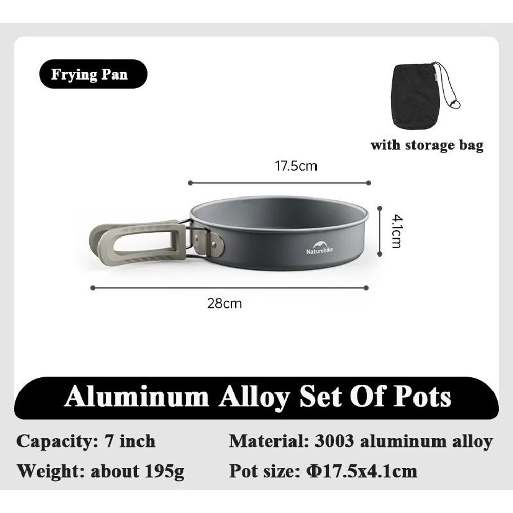 Aluminum Alloy Group Camping Cookware Set 6