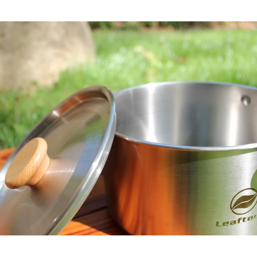 Professional Stainless Steel Camping Cookware Set With Kettle 3