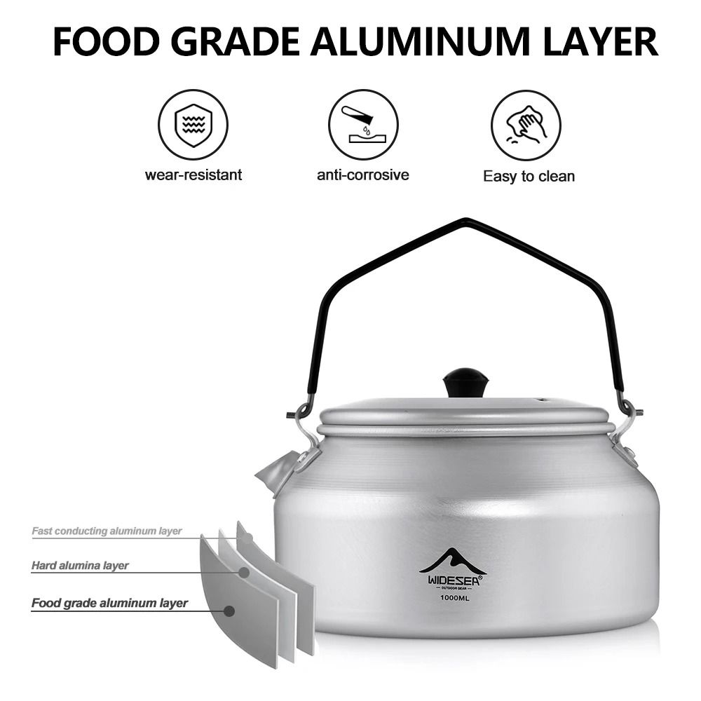 Portable Aluminum Camping Kettle 0