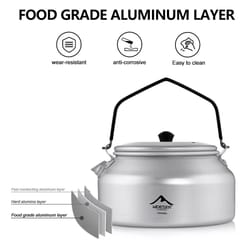 portable aluminum camping kettle