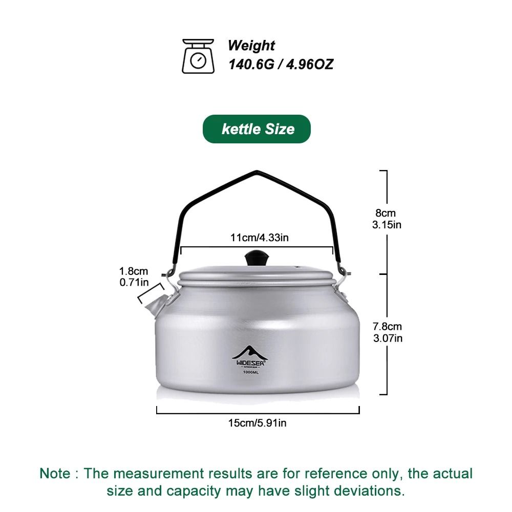 Portable Aluminum Camping Kettle 2
