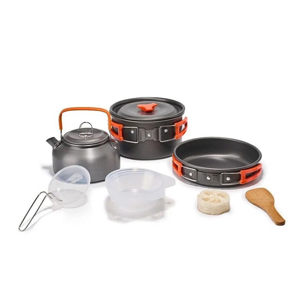 Lightweight Camping Cookware Set For 13 Persons 1