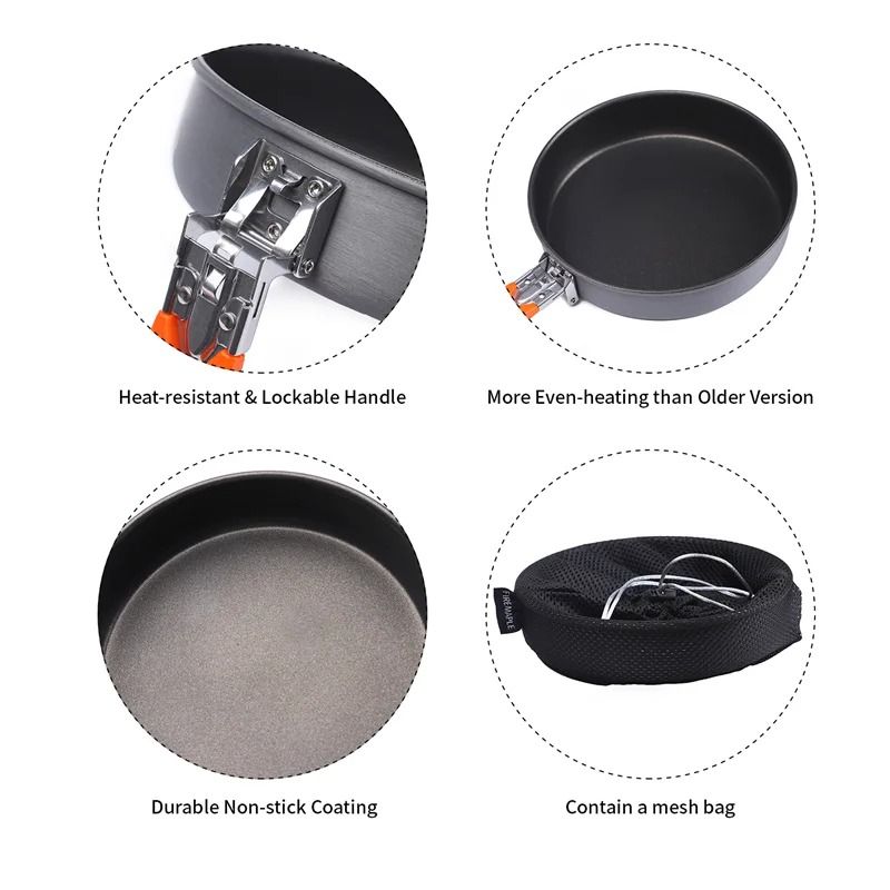 HighEfficiency NonStick Camping Skillet 2