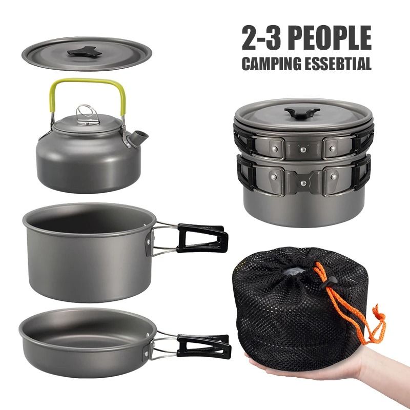 Aluminum Outdoor Portable Cooking Set 3Piece 0
