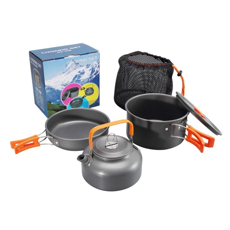 Aluminum Outdoor Portable Cooking Set 3Piece 6