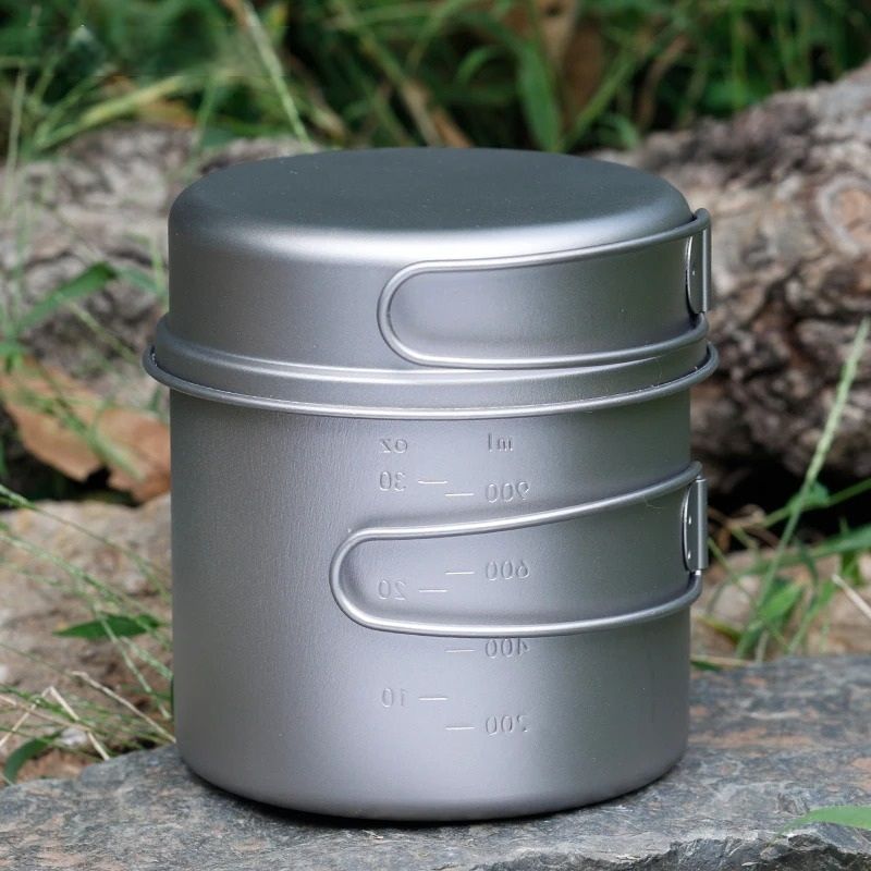 Professional Ultralight Titanium MultiSize Nesting Cookware System 1