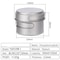 Professional Ultralight Titanium MultiSize Nesting Cookware System 7