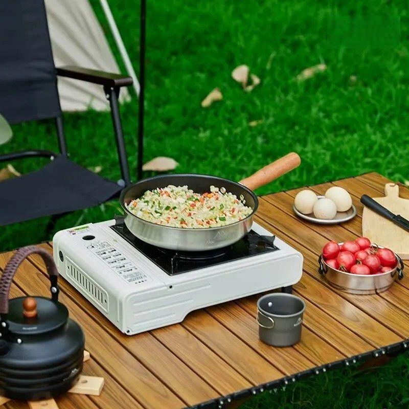 Stainless Steel NonStick Camping Frying Pan 2