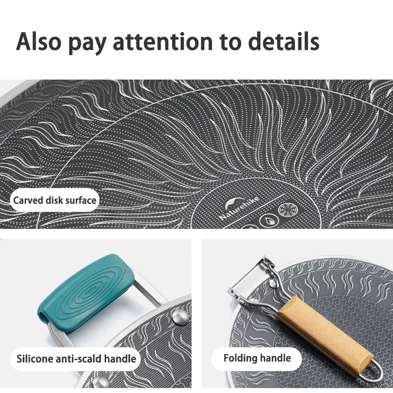 Honeycomb Carved 316 Stainless Steel Grill Pan 3