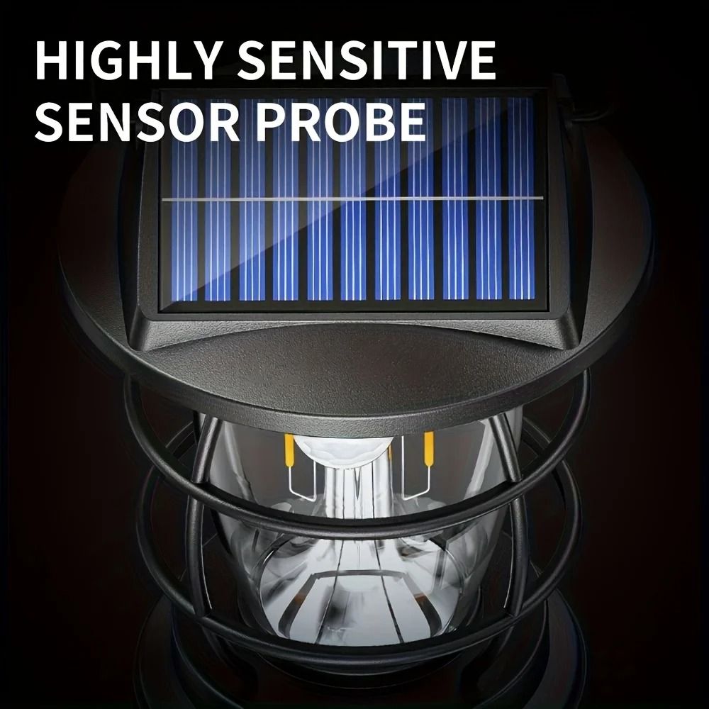 SolarPowered Retro LED Camping Lantern 1