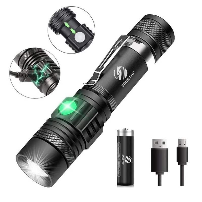 HighPower Zoomable LED Tactical Flashlight 0