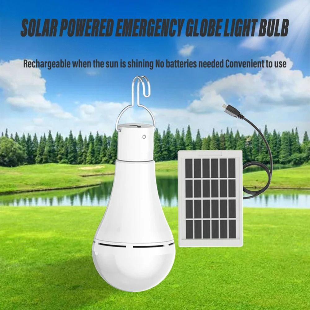 Portable SolarPowered LED Emergency Bulb 3