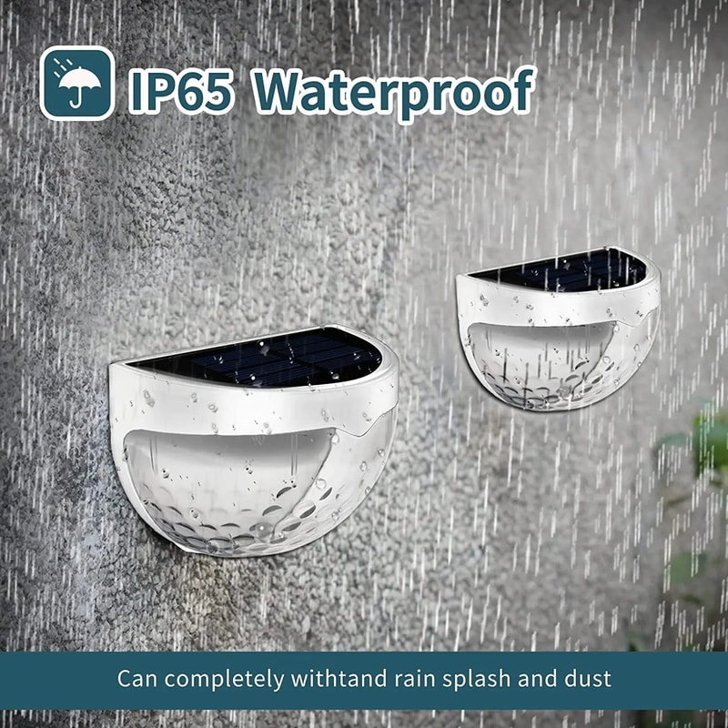 Solar LED Corrugated Fence And Wall Lights 3